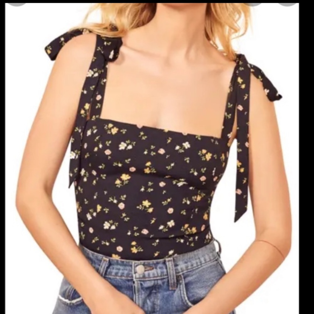 Reformation Ellora Top Venezia Print